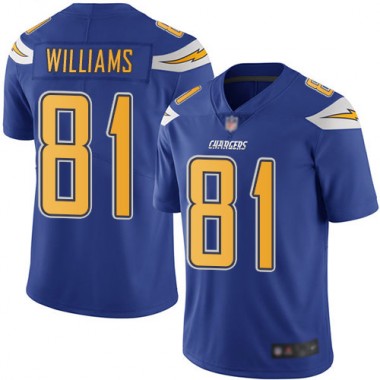 Los Angeles Chargers NFL Football Mike Williams Electric Blue Jersey Youth Limited #81 Rush Vapor Untouchable->los angeles chargers->NFL Jersey